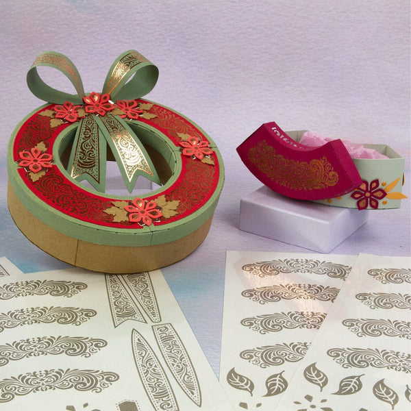 Foil Fusion - Seasonal Wreath Adhesive Sheets