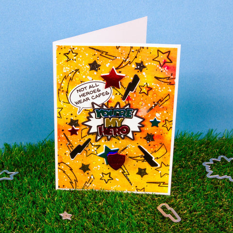 A Super Heroic Creative Collection - Die, Stamp & Stencil Set