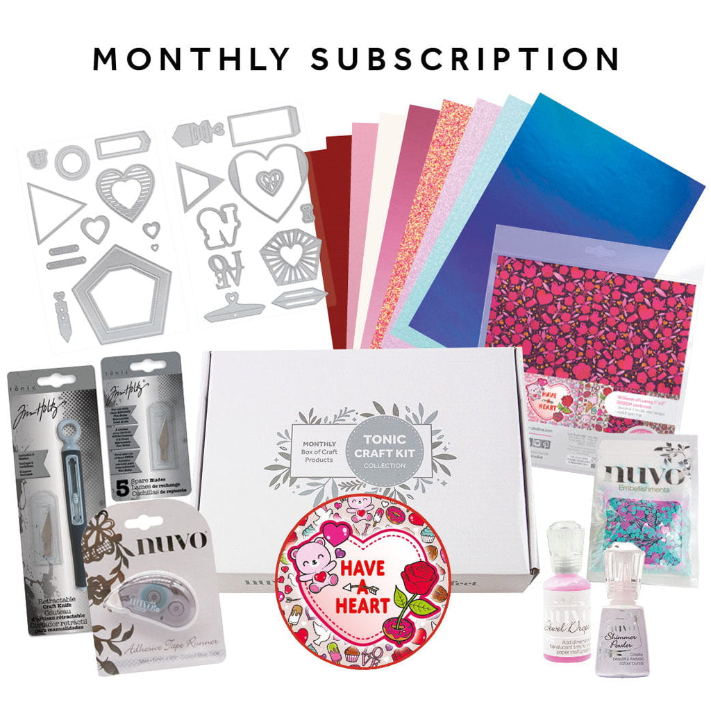 Tonic Monthly Craft Kit Subscription - Kit 99 - Have a Heart