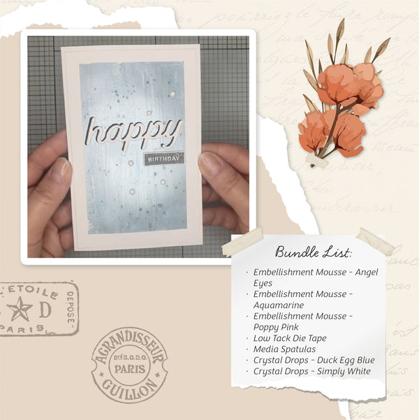 Nuvo Mixed Media Backgrounds - Card Making Bundle - HT3