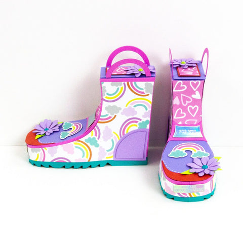 Wonderful Wellies Die Set & Puddle Perfect Patterned Pad Collection