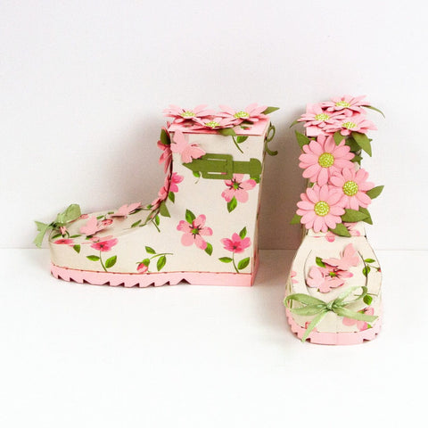 Wonderful Wellies Die Set & Puddle Perfect Patterned Pad Collection