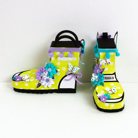 Wonderful Wellies Die Set & Puddle Perfect Patterned Pad Collection