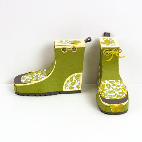 Wonderful Wellies Die Set & Puddle Perfect Patterned Pad Collection