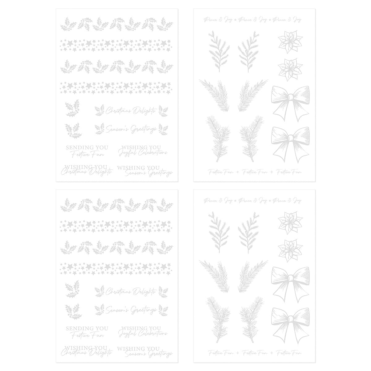 Craft Perfect Adhesives Timeless Tidings Foil Fusion Adhesive Sheets - 5533e