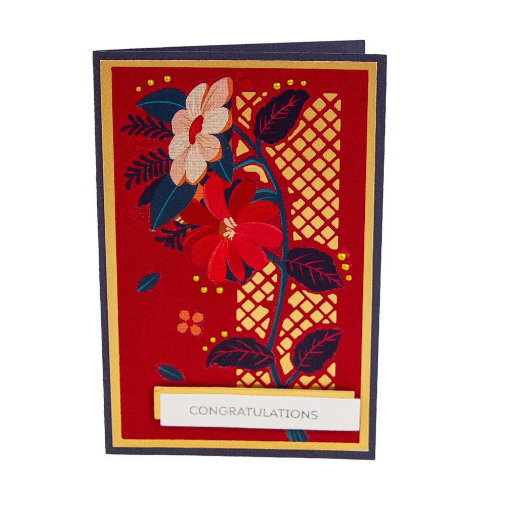 Lillies Floral Frames Rub-On Transfers
