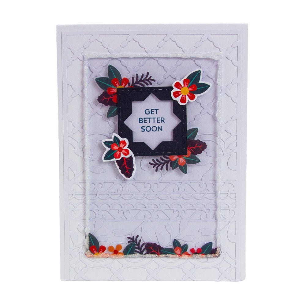 Lillies Floral Frames Rub-On Transfers