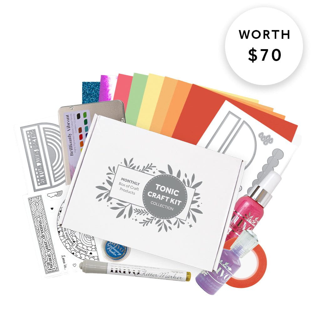 Tonic Craft Kit 67 - One Off Purchase - Follow Your Dreams Rainbow Box