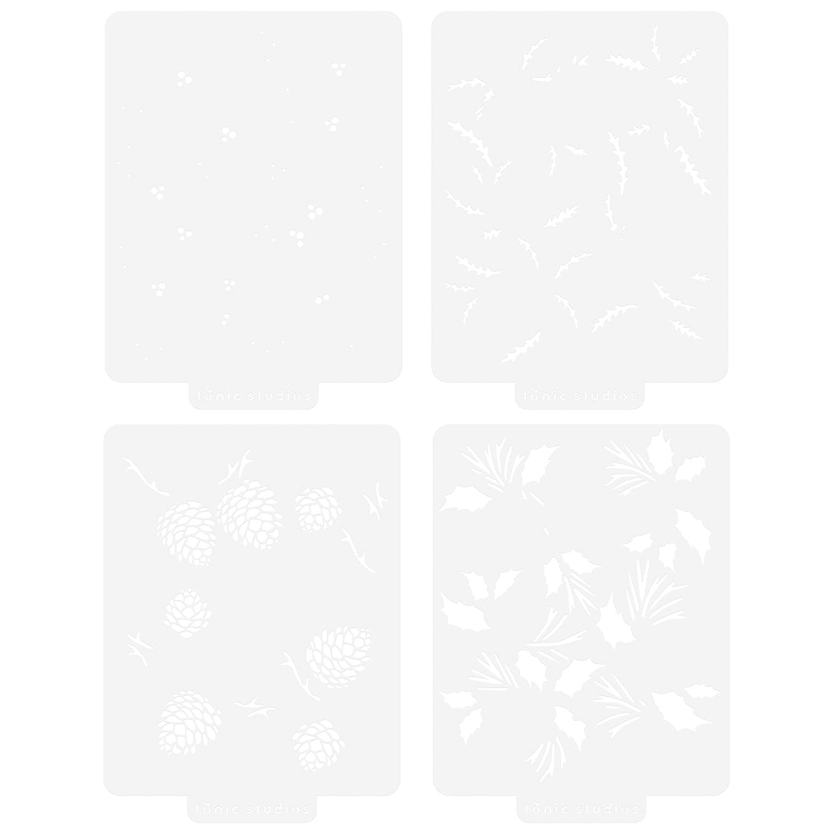 Nuvo bundle Timeless Tidings 4 Stencil Set - 5529e