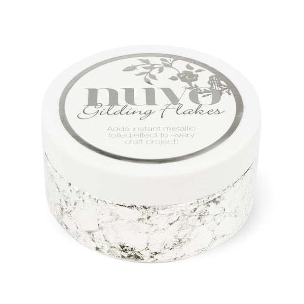 Nuvo Gilding Flakes Nuvo - Gilding Flakes - Silver Bullion (200ml) - 851n