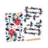 Tonic Studios bundle Lillies Floral Frames Rub-On Transfers - 5749e