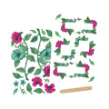 Tonic Studios bundle Tropical Floral Frames Rub-On Transfers - 5748e