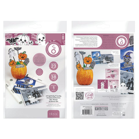 Tonic Studios Creative Collection A Frightfully Friendly Creative Collection - Die, Stamp & Stencil Set - 5977e
