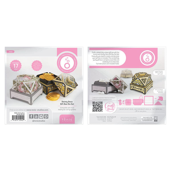 Tonic Studios Die Cutting Dainty Deco Gift Box - Create & Make Die Set - CREATE20