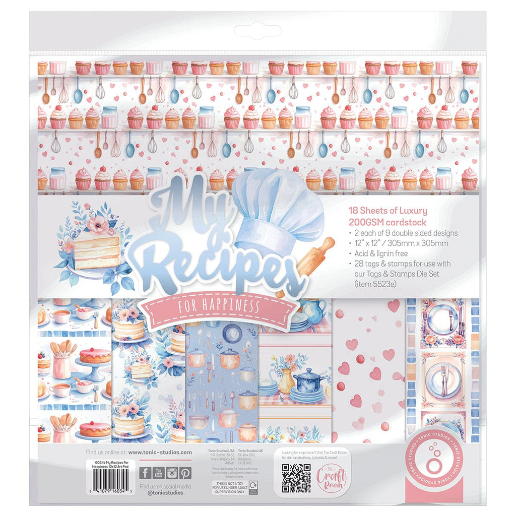 Tonic Studios Die Cutting My Memory Book - My Recipes For Happiness Collection