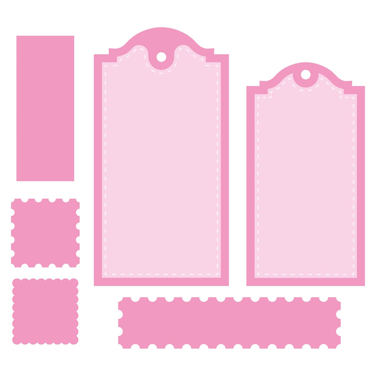 Tonic Studios Die Cutting Tags & Stamps Die Set - 5523e