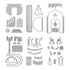 Tonic Studios Die Cutting The 12 Days of Craftmas Book Nook Set - 5655e