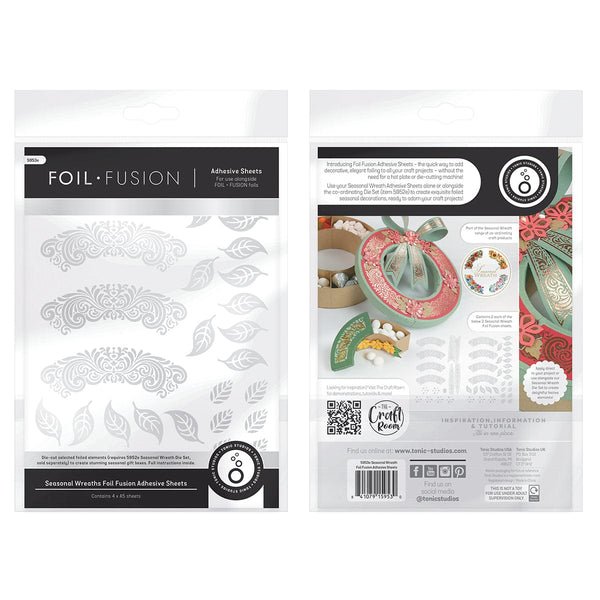 Tonic Studios Dimensions Foil Fusion - Seasonal Wreath Adhesive Sheets - 5953e