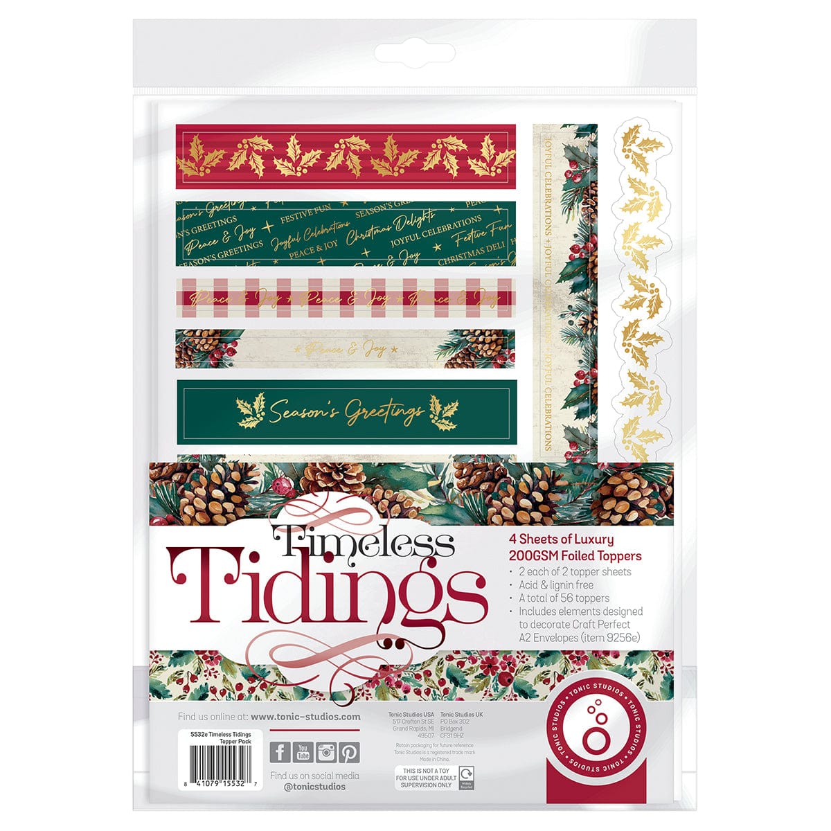 Tonic Studios Dimensions Timeless Tidings Topper Set -5532e