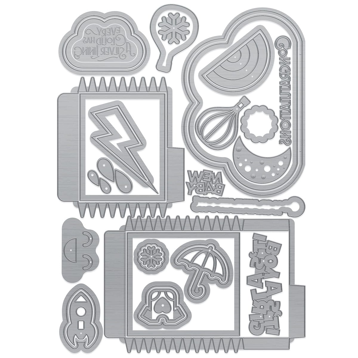 Wonderful Weather Cloud Gift Box Die Set