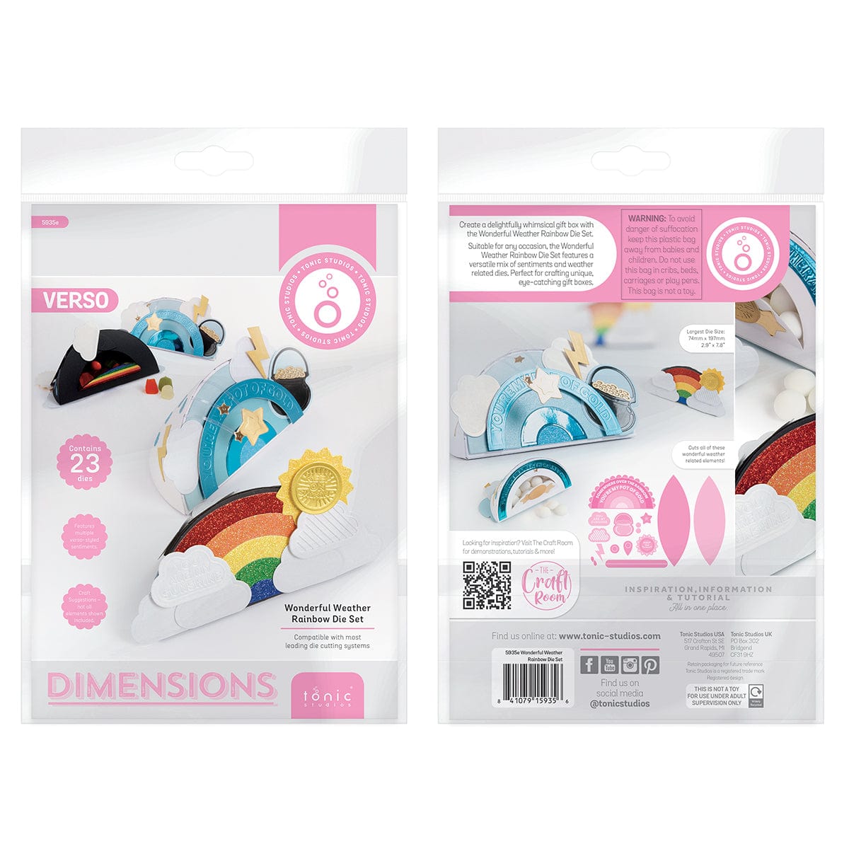 Wonderful Weather Rainbow Gift Box Die Set