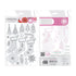 Tonic Studios Stamps A Candy Cane Christmas 3 Stockings Stamp Set - 5541e