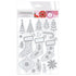Tonic Studios Stamps A Candy Cane Christmas 3 Stockings Stamp Set - 5541e
