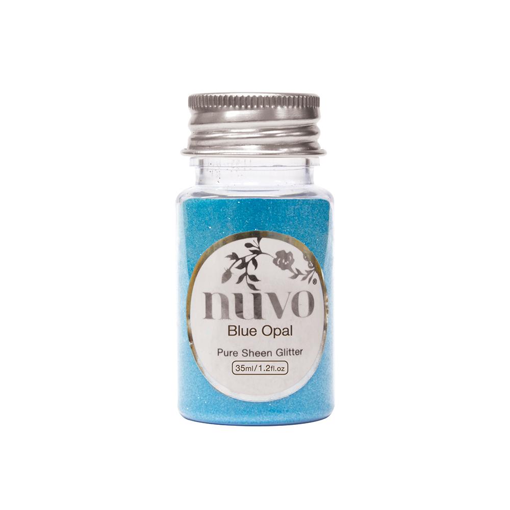 Nuvo - Pure Sheen Glitter - Blue Opal - 35ml Bottle - 1106n - tonicstudios