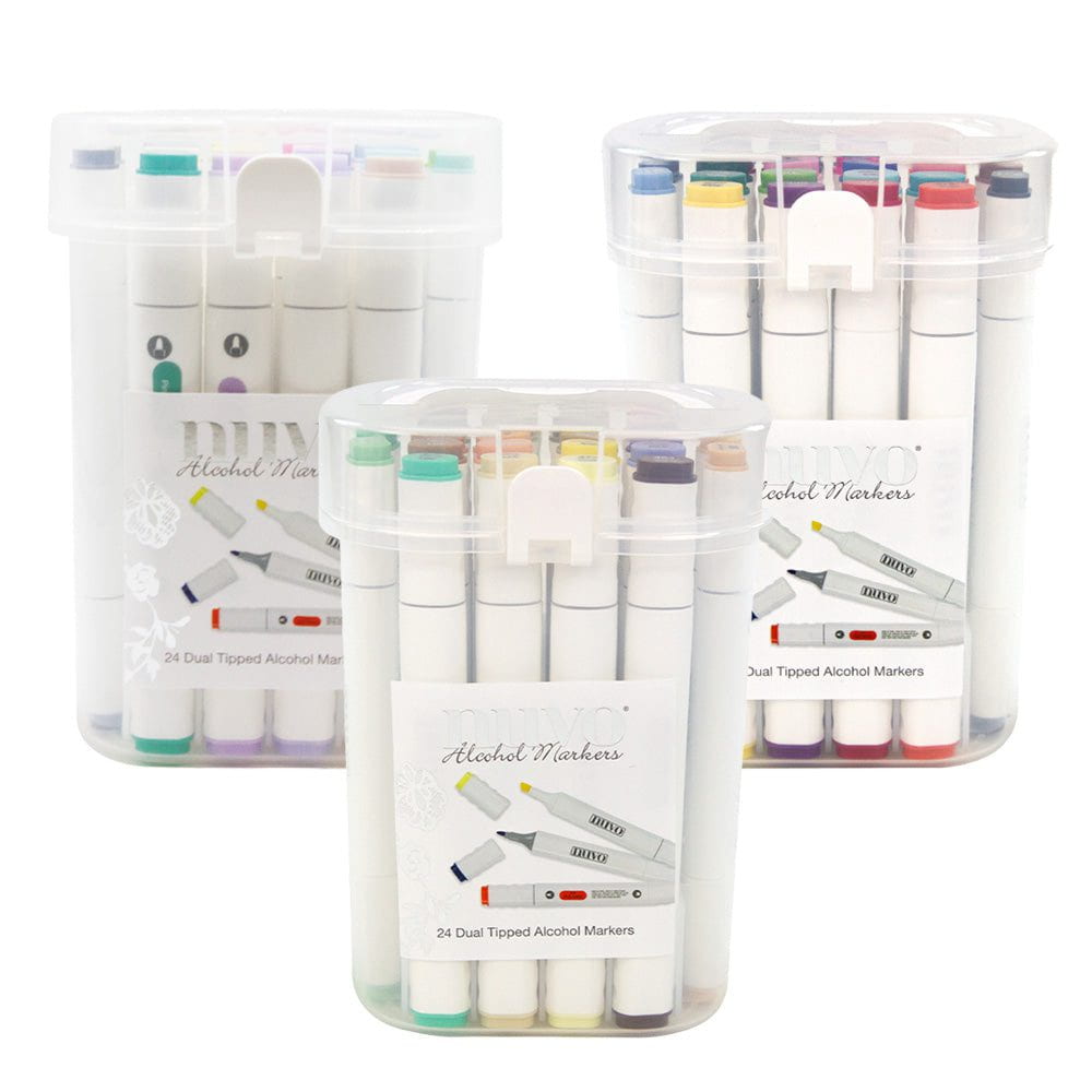 Nuvo Alcohol Markers 12/Pkg Muted Midtones