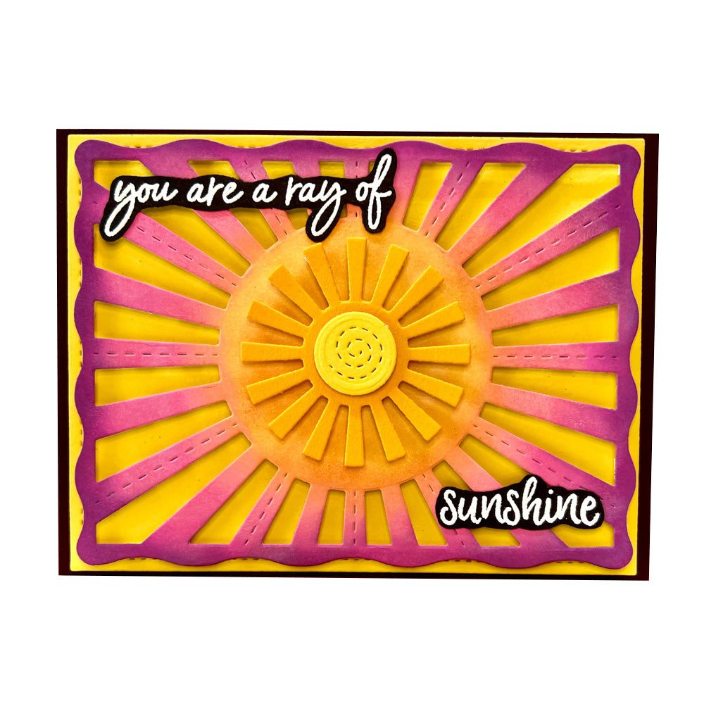 Stamp Club - Golden Sunrise - Stamp & Die Set - SC24