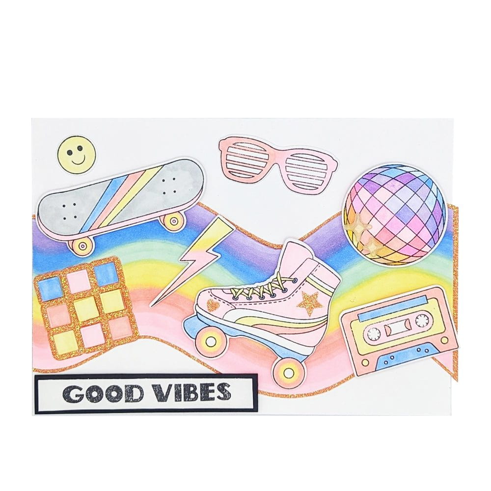 Stamp Club - Good Vibes - Stamp & Die Set - SC26