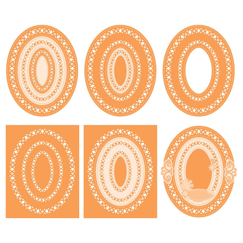Tonic Studios - Intricate Oval & Ivy Die Set Collection - DB087