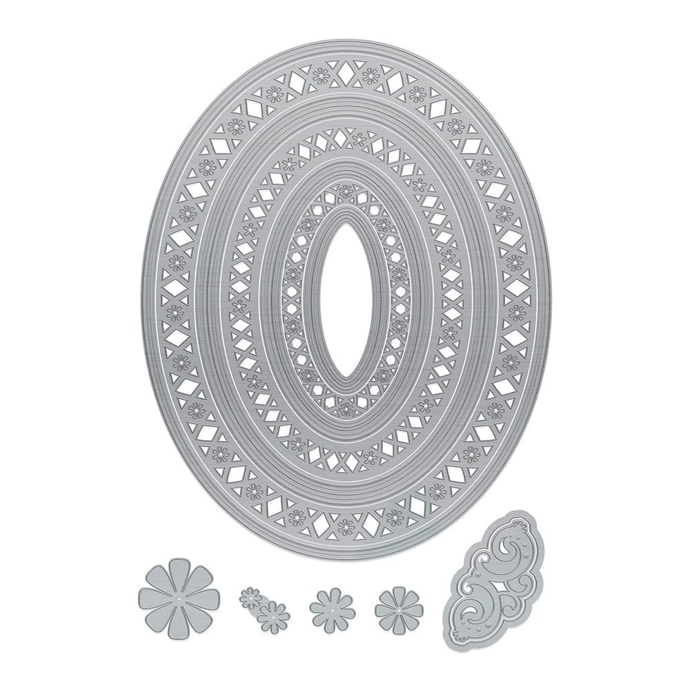 Tonic Studios - Intricate Oval & Ivy Die Set Collection - DB087
