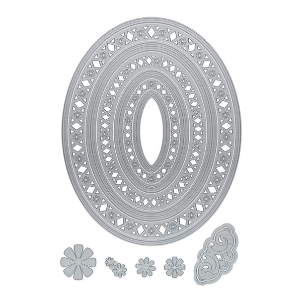 Tonic Studios - Intricate Oval & Ivy Die Set Collection - DB087