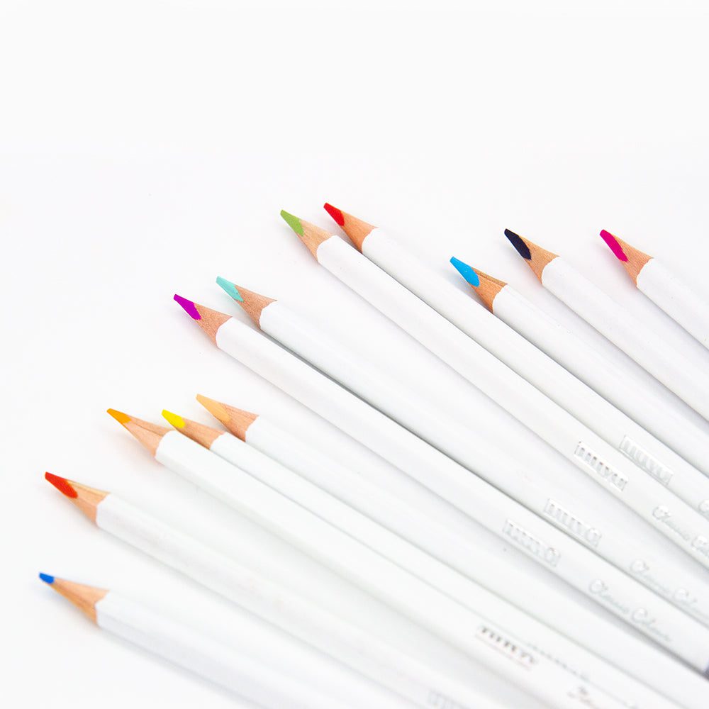 White Colored Pencils  Packaging inspiration, Colored pencils, Pencil
