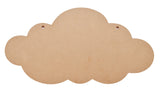 Load image into Gallery viewer, MDF Name Board Cloud 15.7&quot;X7.8&quot; 1/Pkg