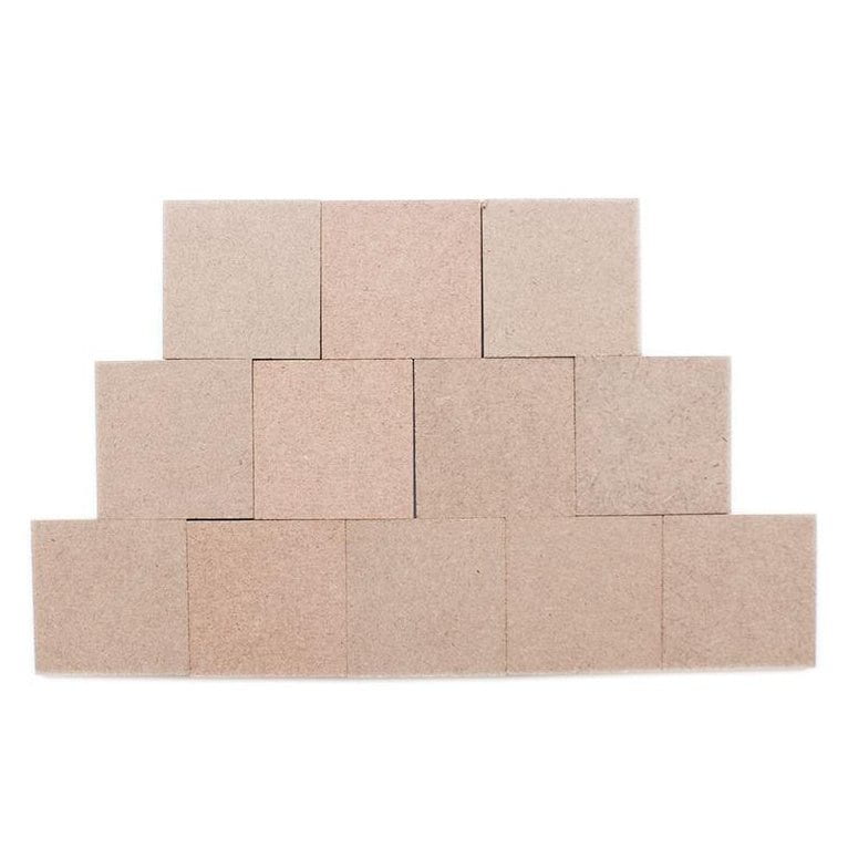 MDF Shapes: 1.97" Square,12 pack
