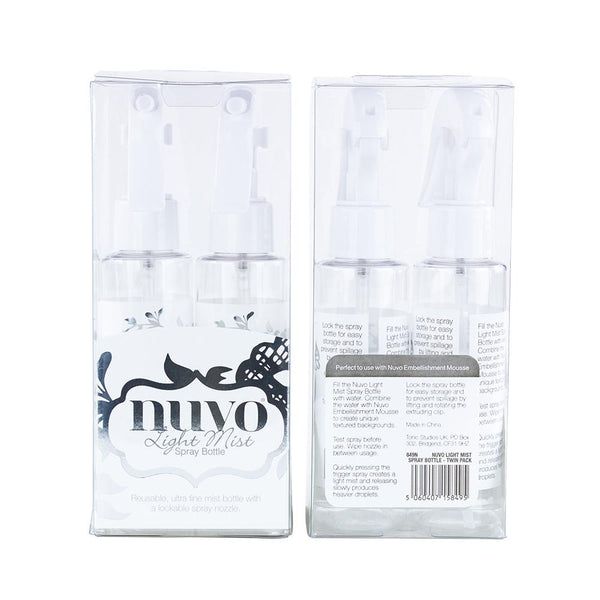 Nuvo - Tools - Light Mist Spray Bottle 2 Pack - 849n - tonicstudios