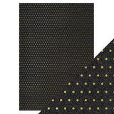 Load image into Gallery viewer, Craft Perfect - Foiled Kraft Card A4 - Golden Polkadot (5/pk) - 9344e