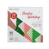 Load image into Gallery viewer, 6x6 Santa&#39;s Workshop Patterned Cardstock Pad (48 sheets) - 9384e