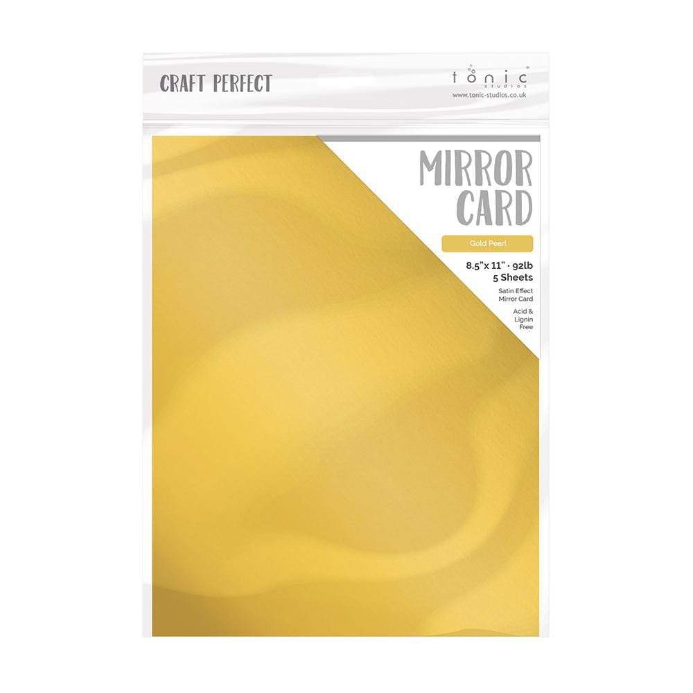 Craft Perfect Mirror Glossy Cardstock 8.5'X11' 5/Pkg-Holly Green