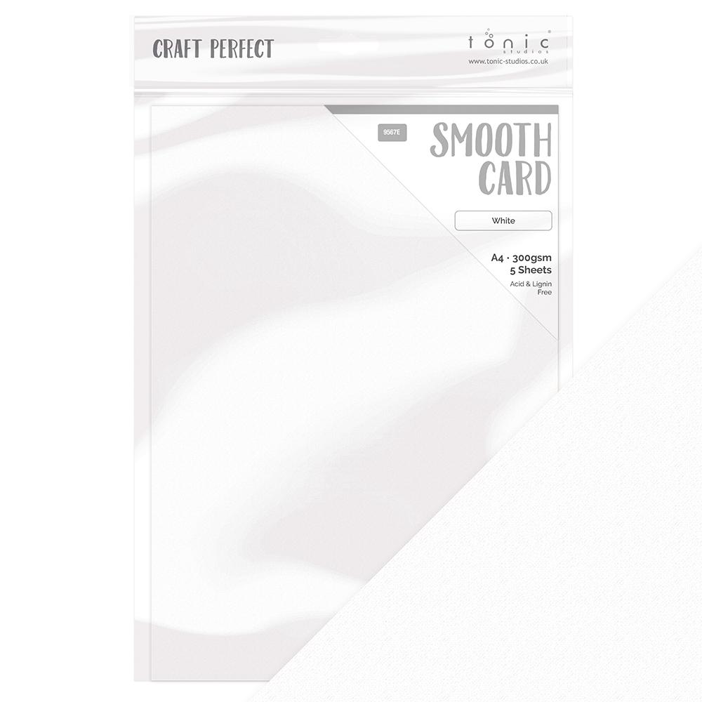 Craft Perfect - Smooth Card A4 - White (5/PK) - 9567e