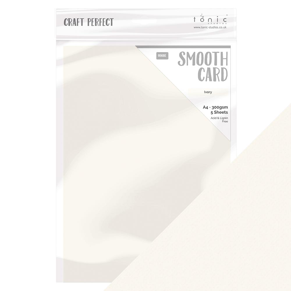 Craft Perfect Smooth Cardstock A4 5/Pkg-Ivory