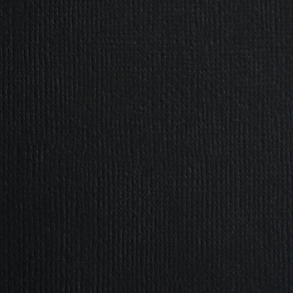 Jet Black -Craft Perfect Weave Textured Classic Cardstock 8.5X11 10/Pkg