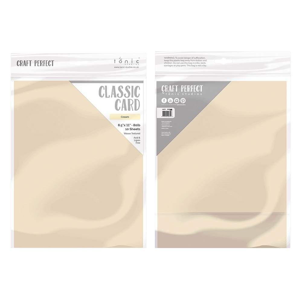 8.5x11 Cream Weave Textured Cardstock - Craft Perfect – Tonic