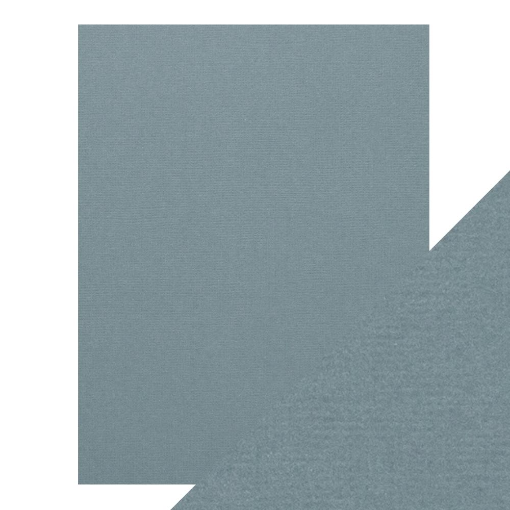 Craft Perfect - Classic Card - Denim Blue - Weave Textured - 8.5