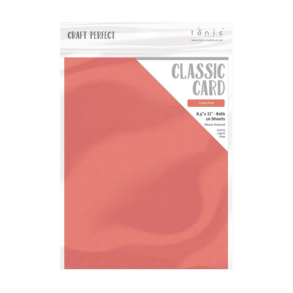 Craft Perfect Weave Textured Classic Card 8.5 inchx11 inch 10/Pkg-Brick Red