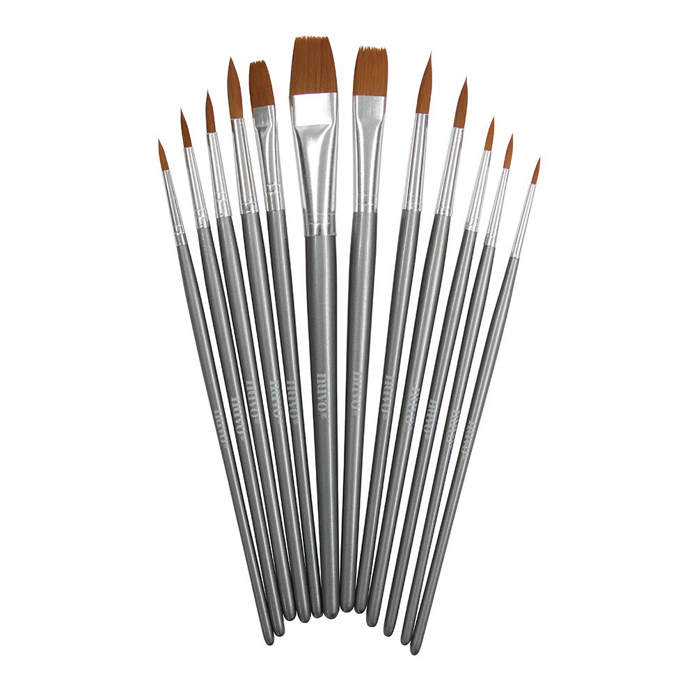 Nuvo - Brushes - Paint Brush Set - 12 PCS - 972n - tonicstudios