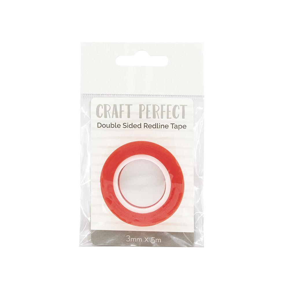 Craft Perfect - Adhesives - Double Sided Redline Tape - 3mm x 5m - 9734E