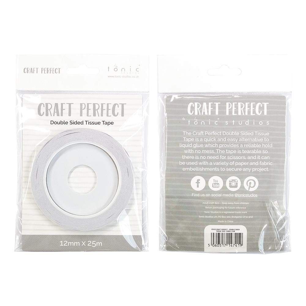 Craft Perfect Double-Sided Tissue Tape .47X27.3Yds-Clear